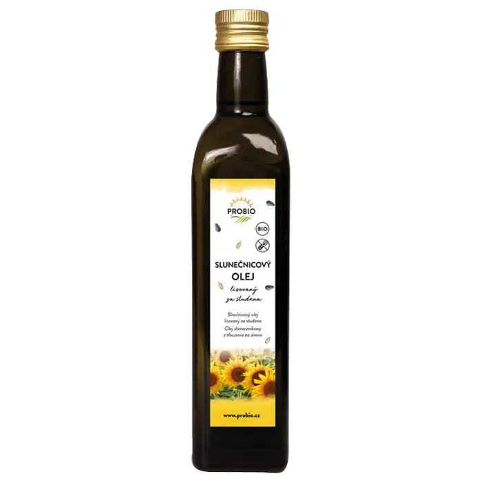 PROBIO Olej slunečnicový lisovaný za studena 500 ml BIO